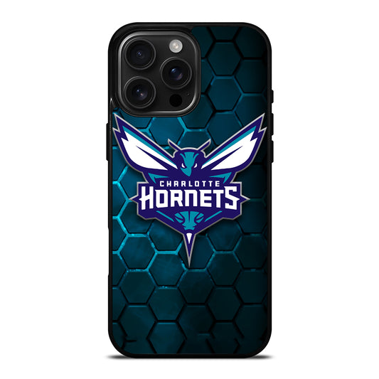 CHARLOTTE HORNETS HEXAGON LOGO 2 iPhone 16 Pro Max Case Cover