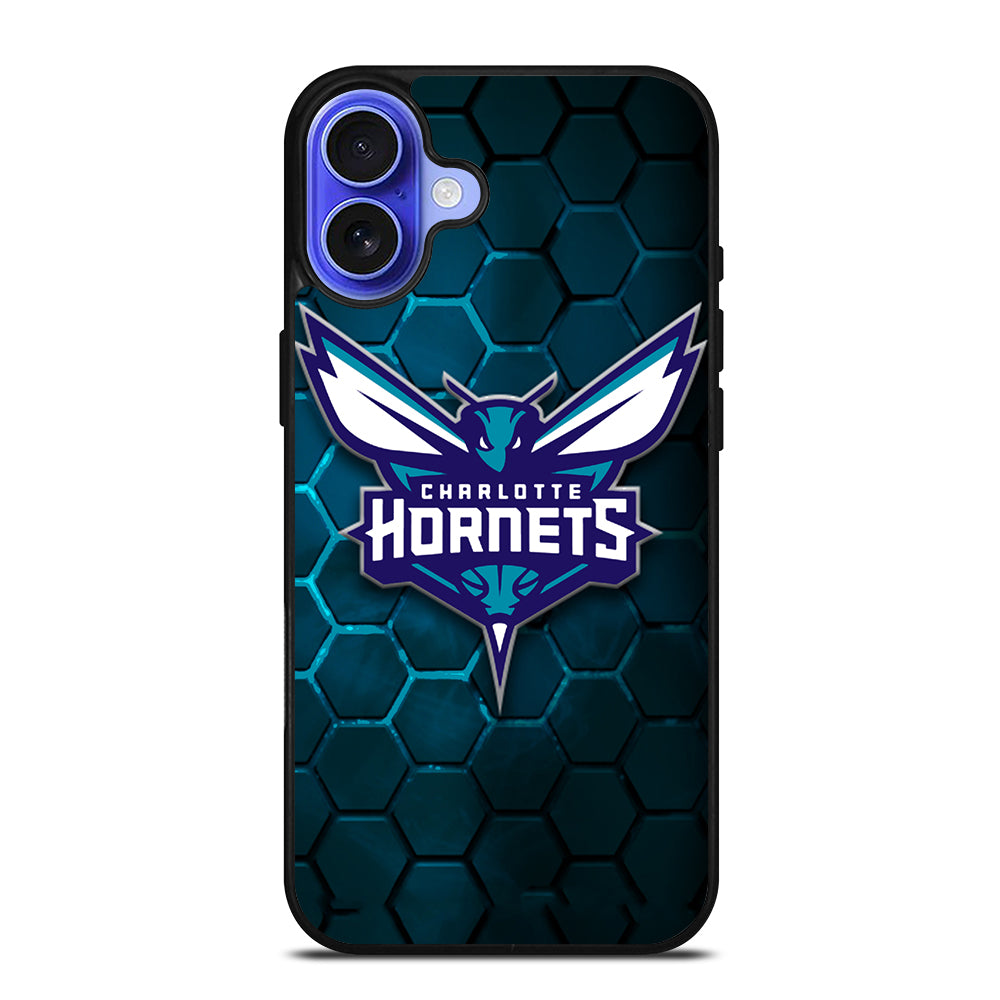 CHARLOTTE HORNETS HEXAGON LOGO 2 iPhone 16 Case Cover
