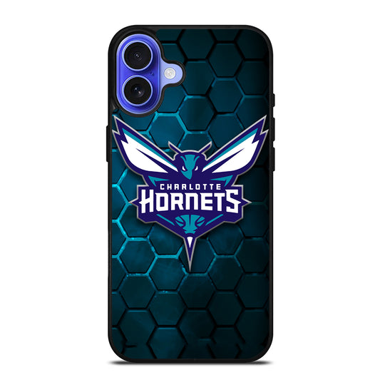 CHARLOTTE HORNETS HEXAGON LOGO 2 iPhone 16 Case Cover
