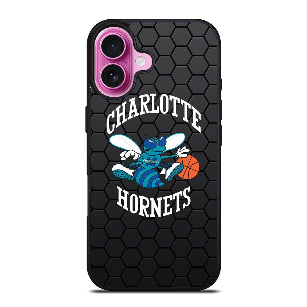 CHARLOTTE HORNETS HEXAGON LOGO iPhone 16 Plus Case Cover