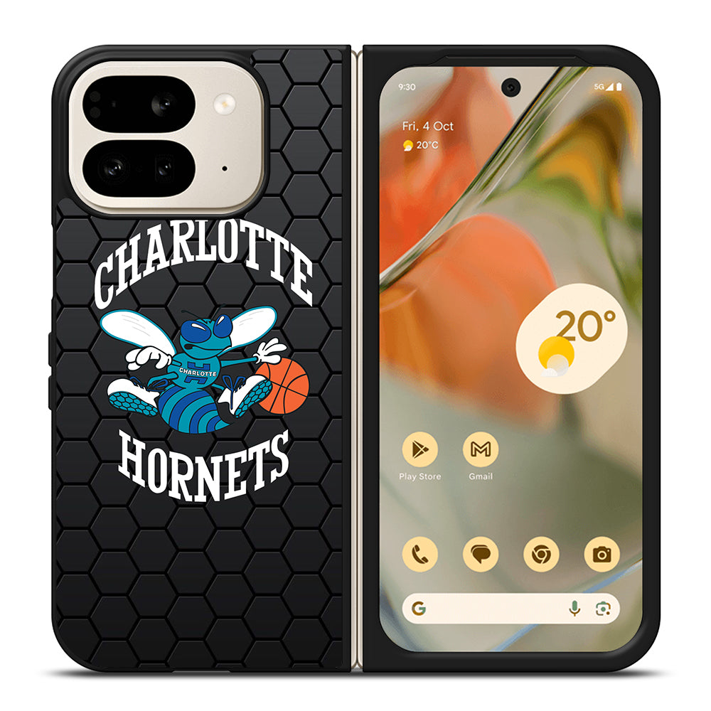 CHARLOTTE HORNETS HEXAGON LOGO Google Pixel 9 Pro Fold Case Cover