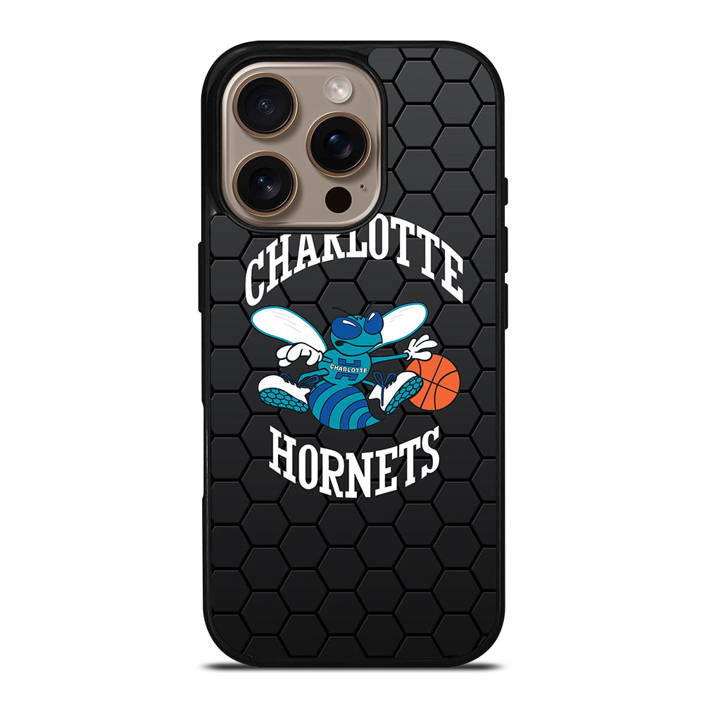 CHARLOTTE HORNETS HEXAGON LOGO iPhone 16 Pro Case Cover