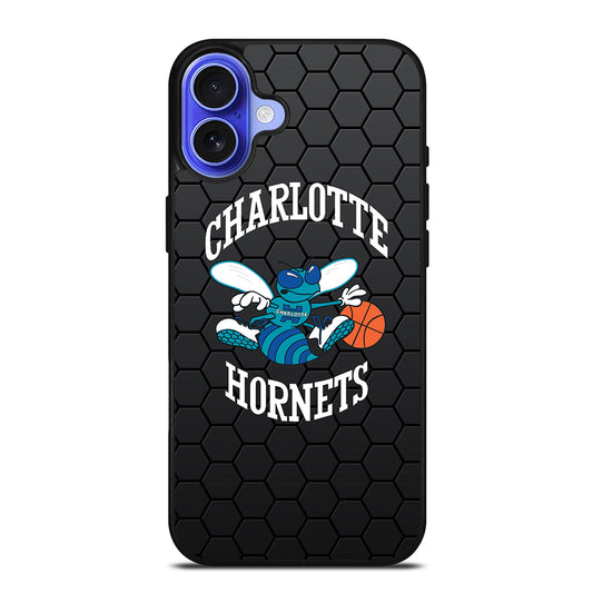 CHARLOTTE HORNETS HEXAGON LOGO iPhone 16 Case Cover