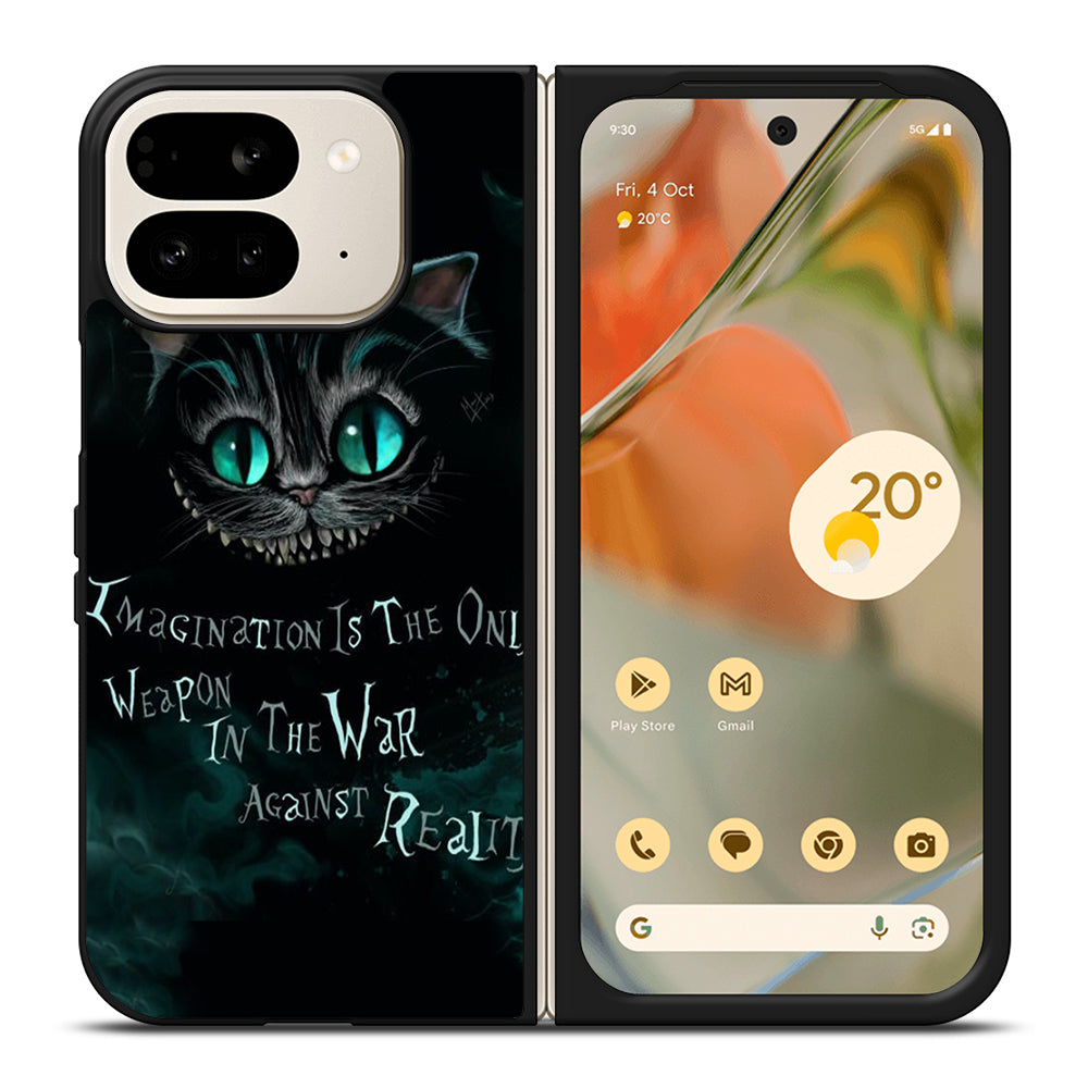 CHESHIRE CAT QUOTE 1 Google Pixel 9 Pro Fold Case Cover