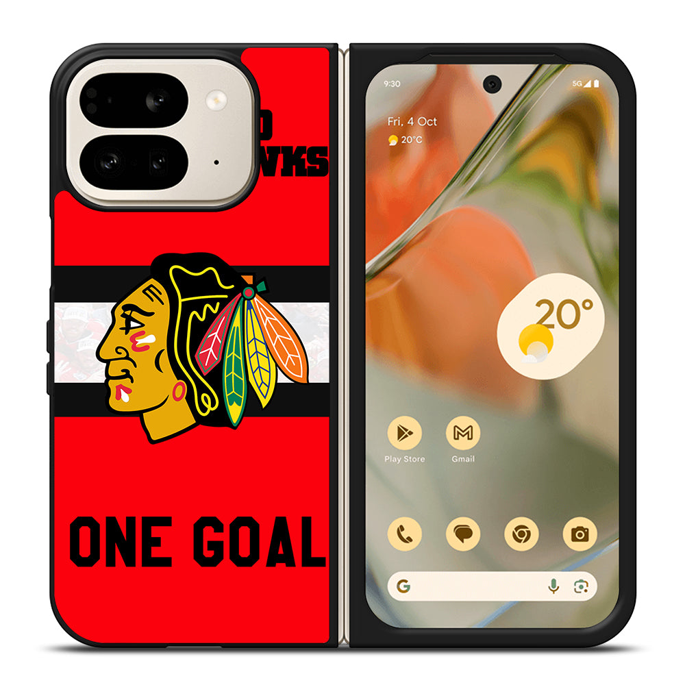 CHICAGO BLACKHAWKS ICON 3 Google Pixel 9 Pro Fold Case Cover