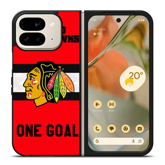 CHICAGO BLACKHAWKS ICON 3 Google Pixel 9 Pro Fold Case Cover