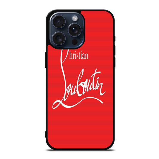 CHRISTIAN LOUBOUTIN RED LOGO 1 iPhone 15 Pro Max Case Cover