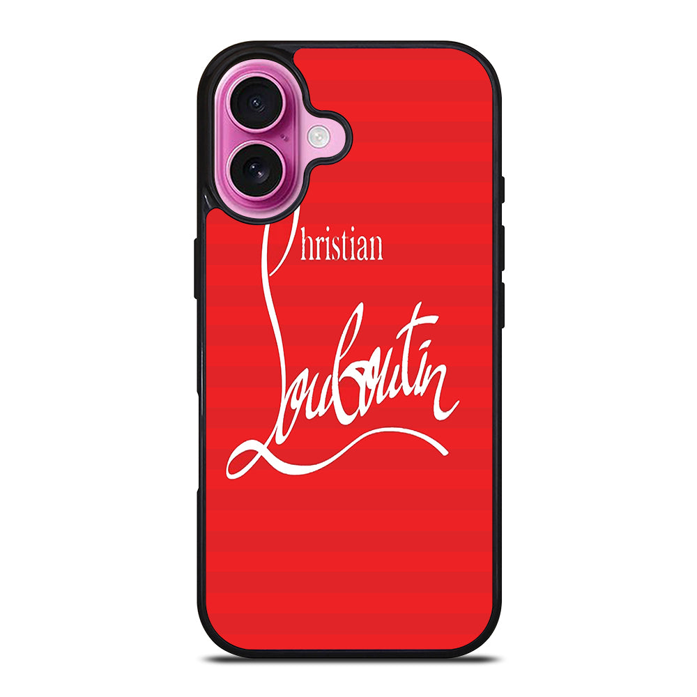 CHRISTIAN LOUBOUTIN RED LOGO 1 iPhone 16 Plus Case Cover