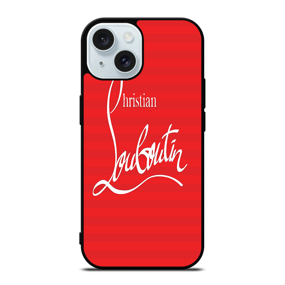 CHRISTIAN LOUBOUTIN RED LOGO 1 iPhone 15 Case Cover