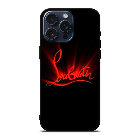 CHRISTIAN LOUBOUTIN RED LOGO 2 iPhone 15 Pro Max Case Cover