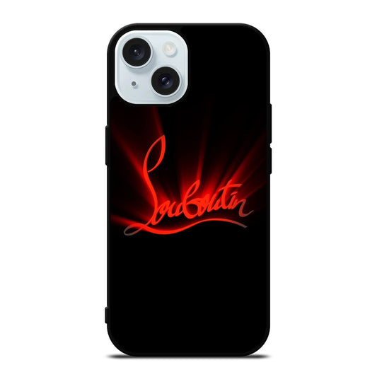 CHRISTIAN LOUBOUTIN RED LOGO 2 iPhone 15 Case Cover