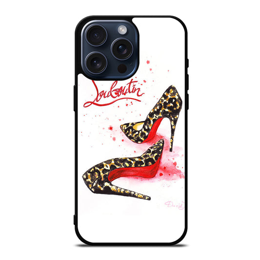 CHRISTIAN LOUBOUTIN RED LOGO 3 iPhone 15 Pro Max Case Cover