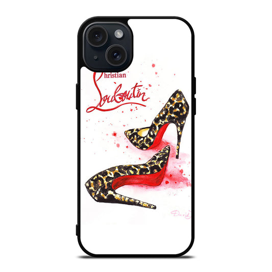 CHRISTIAN LOUBOUTIN RED LOGO 3 iPhone 15 Plus Case Cover