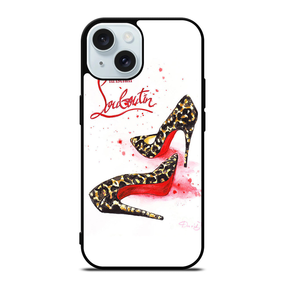 CHRISTIAN LOUBOUTIN RED LOGO 3 iPhone 15 Case Cover