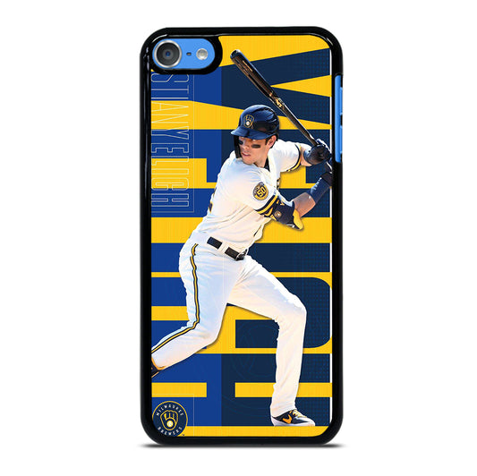 CHRISTIAN YELICH MILWAUKEE BREWERS 22 iPod Touch 7 Case Cover