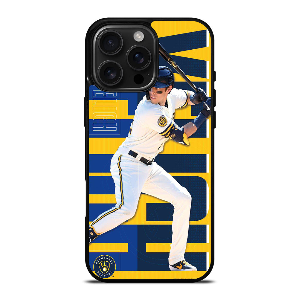 CHRISTIAN YELICH MILWAUKEE BREWERS 22 iPhone 16 Pro Max Case Cover
