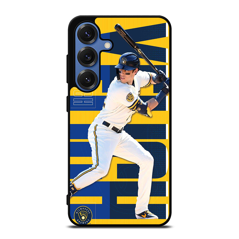 CHRISTIAN YELICH MILWAUKEE BREWERS 22 Samsung Galaxy S25 Case Cover