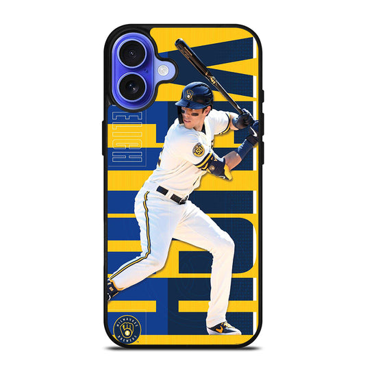 CHRISTIAN YELICH MILWAUKEE BREWERS 22 iPhone 16 Case Cover