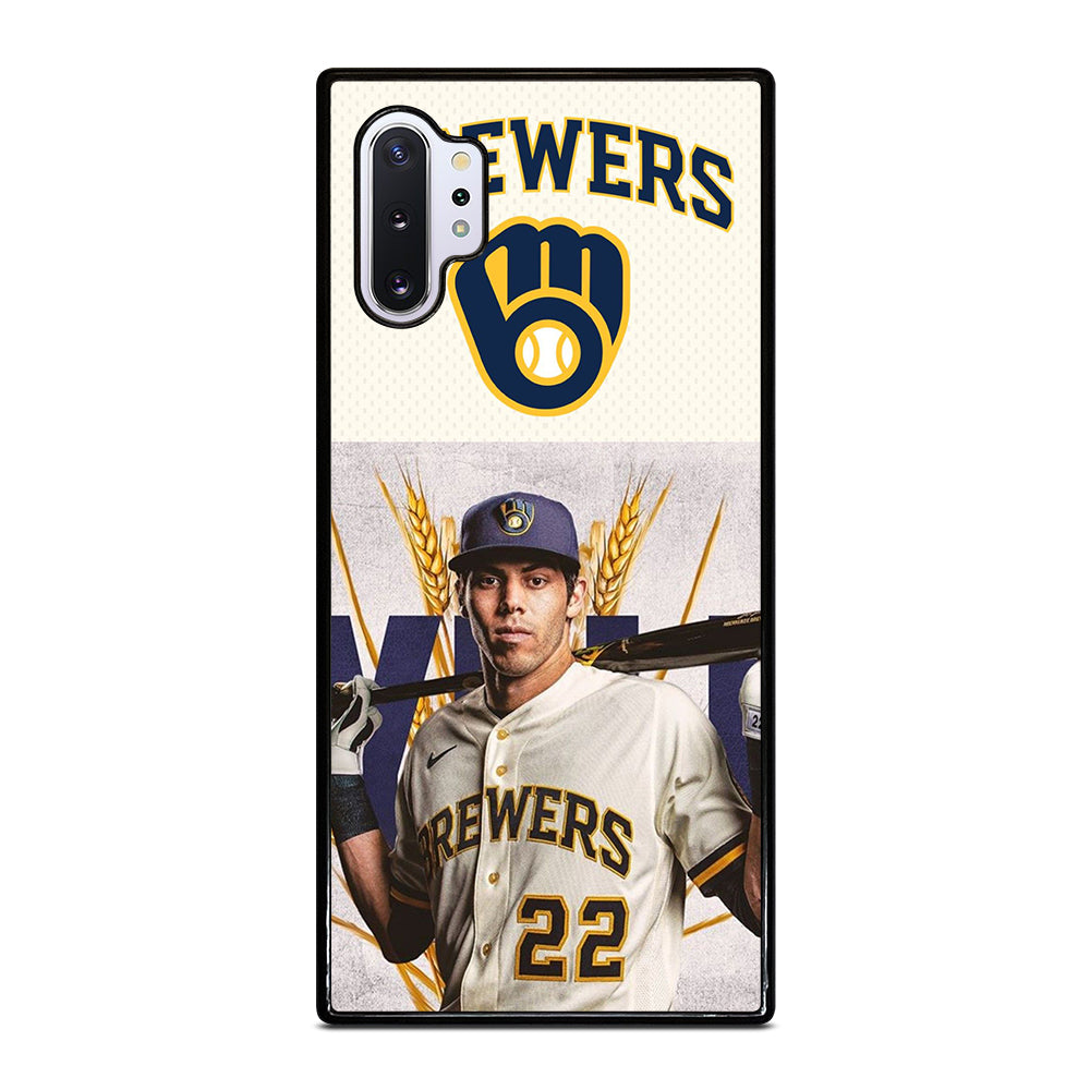 CHRISTIAN YELICH MILWAUKEE BREWERS LOGO Samsung Galaxy Note 10 Plus Case Cover