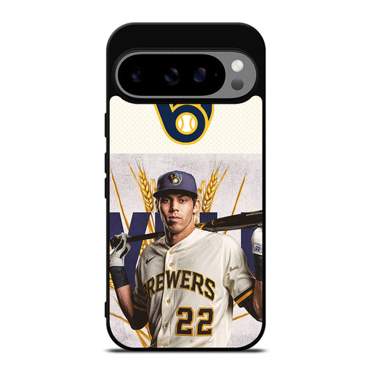 CHRISTIAN YELICH MILWAUKEE BREWERS LOGO Google Pixel 9 Pro XL Case Cover