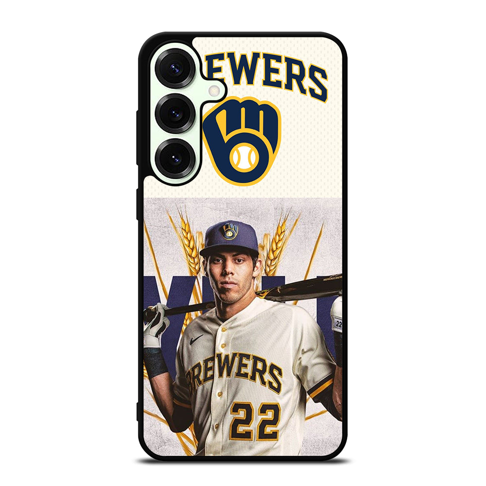 CHRISTIAN YELICH MILWAUKEE BREWERS LOGO Samsung Galaxy S25 Plus Case Cover