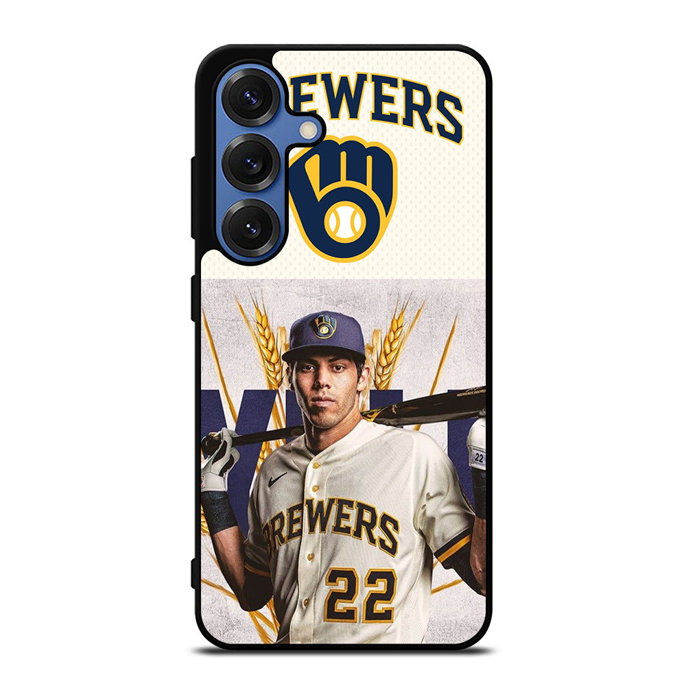 CHRISTIAN YELICH MILWAUKEE BREWERS LOGO Samsung Galaxy S26 Case Cover