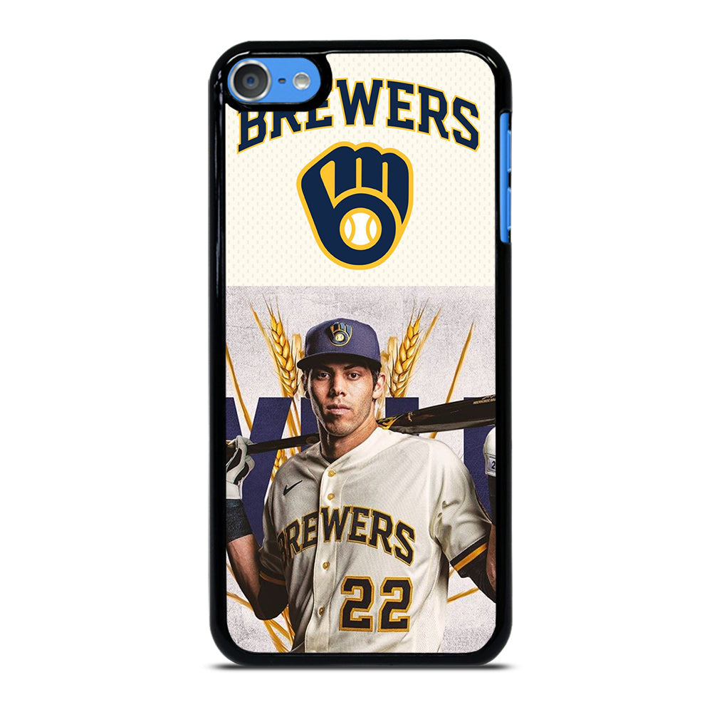 CHRISTIAN YELICH MILWAUKEE BREWERS LOGO iPod Touch 7 Case Cover