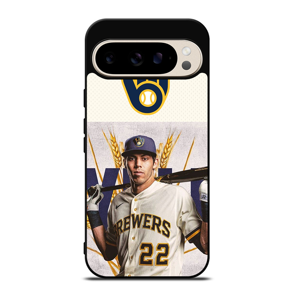 CHRISTIAN YELICH MILWAUKEE BREWERS LOGO Google Pixel 9 Pro Case Cover