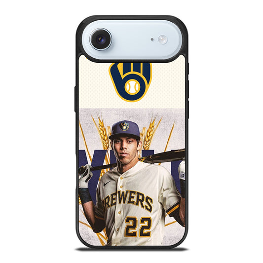 CHRISTIAN YELICH MILWAUKEE BREWERS LOGO iPhone Air Case Cover