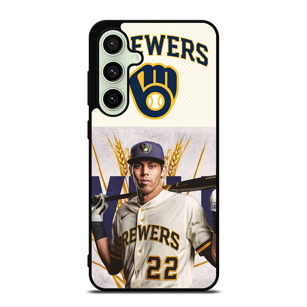 CHRISTIAN YELICH MILWAUKEE BREWERS LOGO Samsung Galaxy S24 FE Case Cover