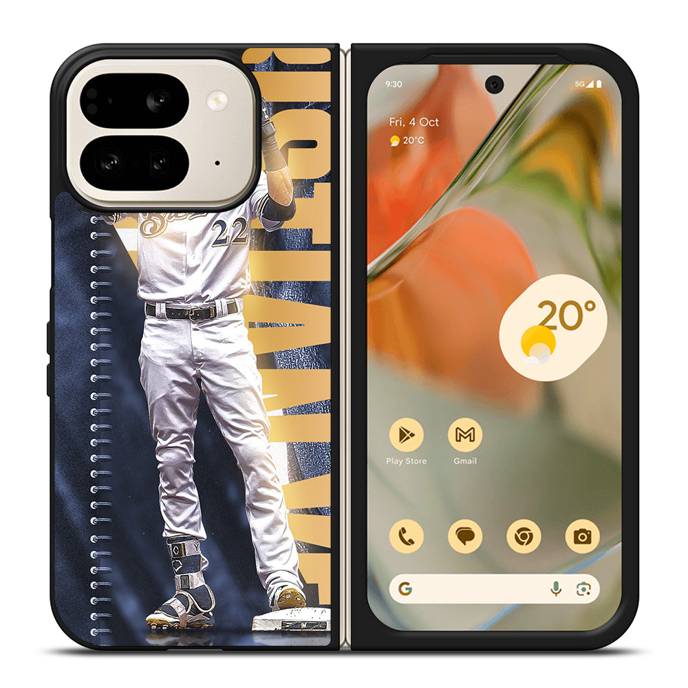 CHRISTIAN YELICH MILWAUKEE BREWERS MLB 2 Google Pixel 9 Pro Fold Case Cover