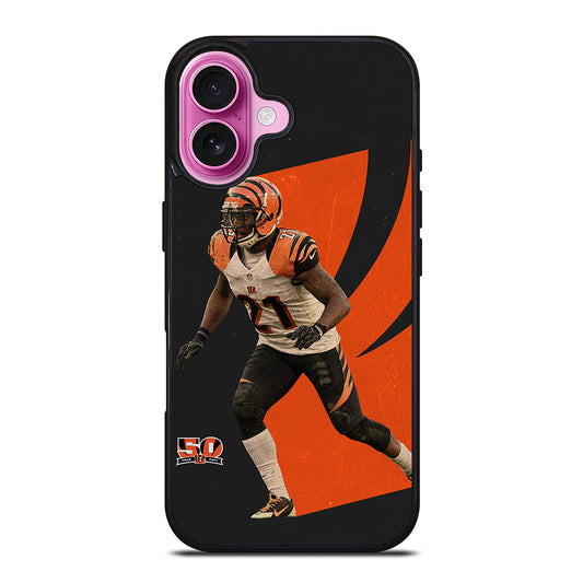 CINCINNATI BENGALS TYLER BOYD AMERICAN FOOTBALL iPhone 16 Plus Case Cover