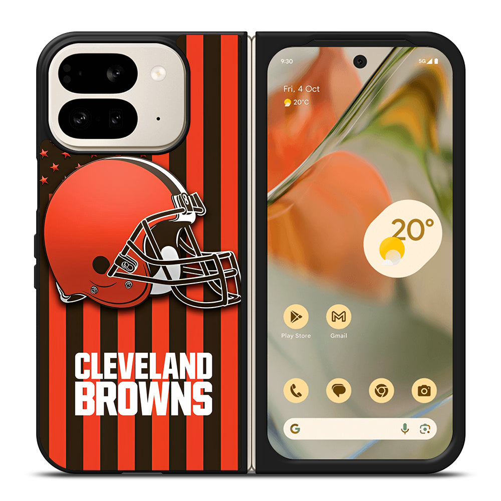 CLEVELAND BROWNS LOGO 5 Google Pixel 9 Pro Fold Case Cover