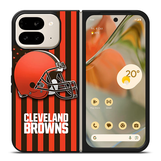 CLEVELAND BROWNS LOGO 5 Google Pixel 9 Pro Fold Case Cover