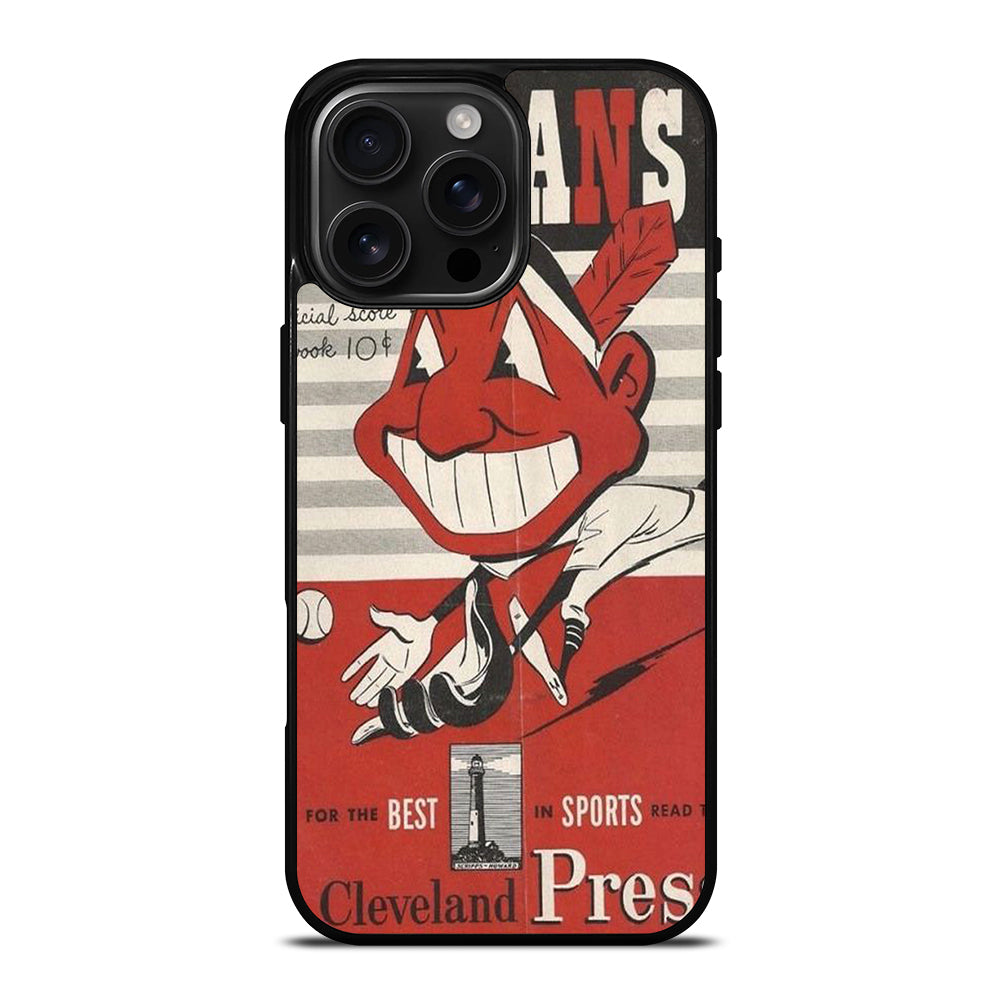 CLEVELAND INDIANS POSTER iPhone 16 Pro Max Case Cover
