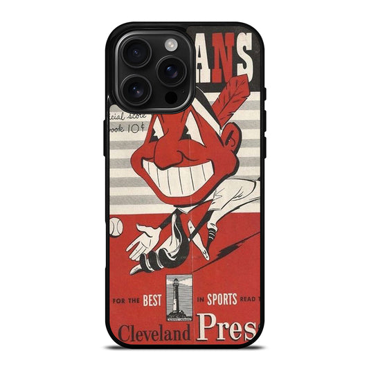 CLEVELAND INDIANS POSTER iPhone 16 Pro Max Case Cover