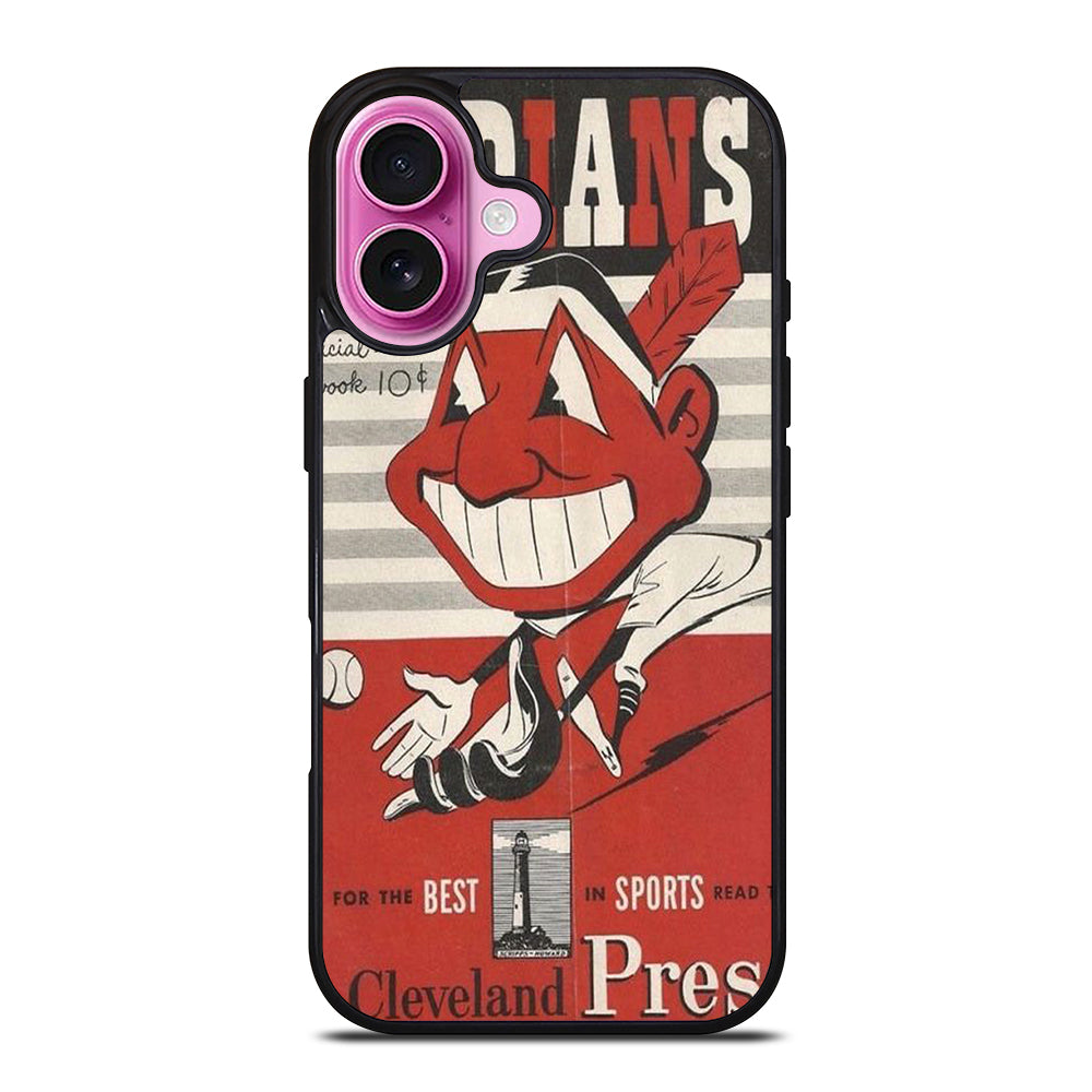 CLEVELAND INDIANS POSTER iPhone 16 Plus Case Cover