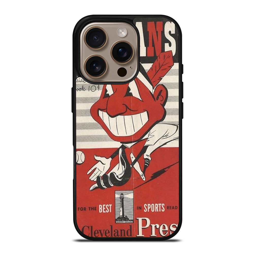 CLEVELAND INDIANS POSTER iPhone 16 Pro Case Cover