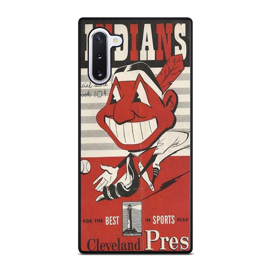 CLEVELAND INDIANS POSTER Samsung Galaxy Note 10 Case Cover