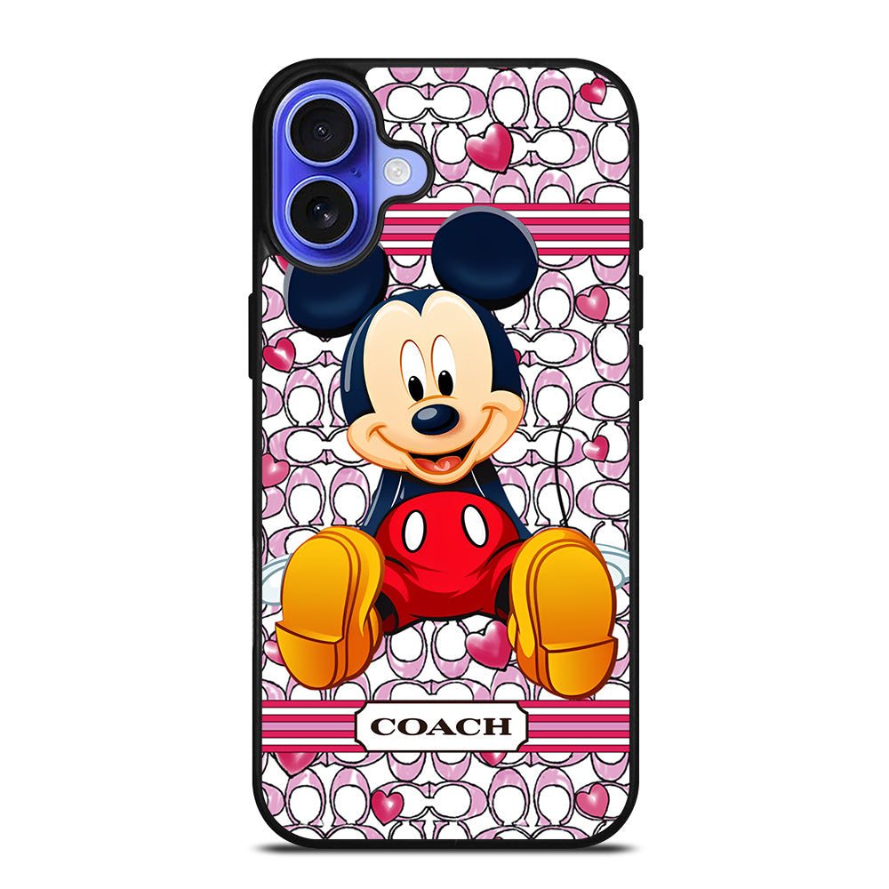 COACH MICKEY MOUSE 4 iPhone 16 Case Cover