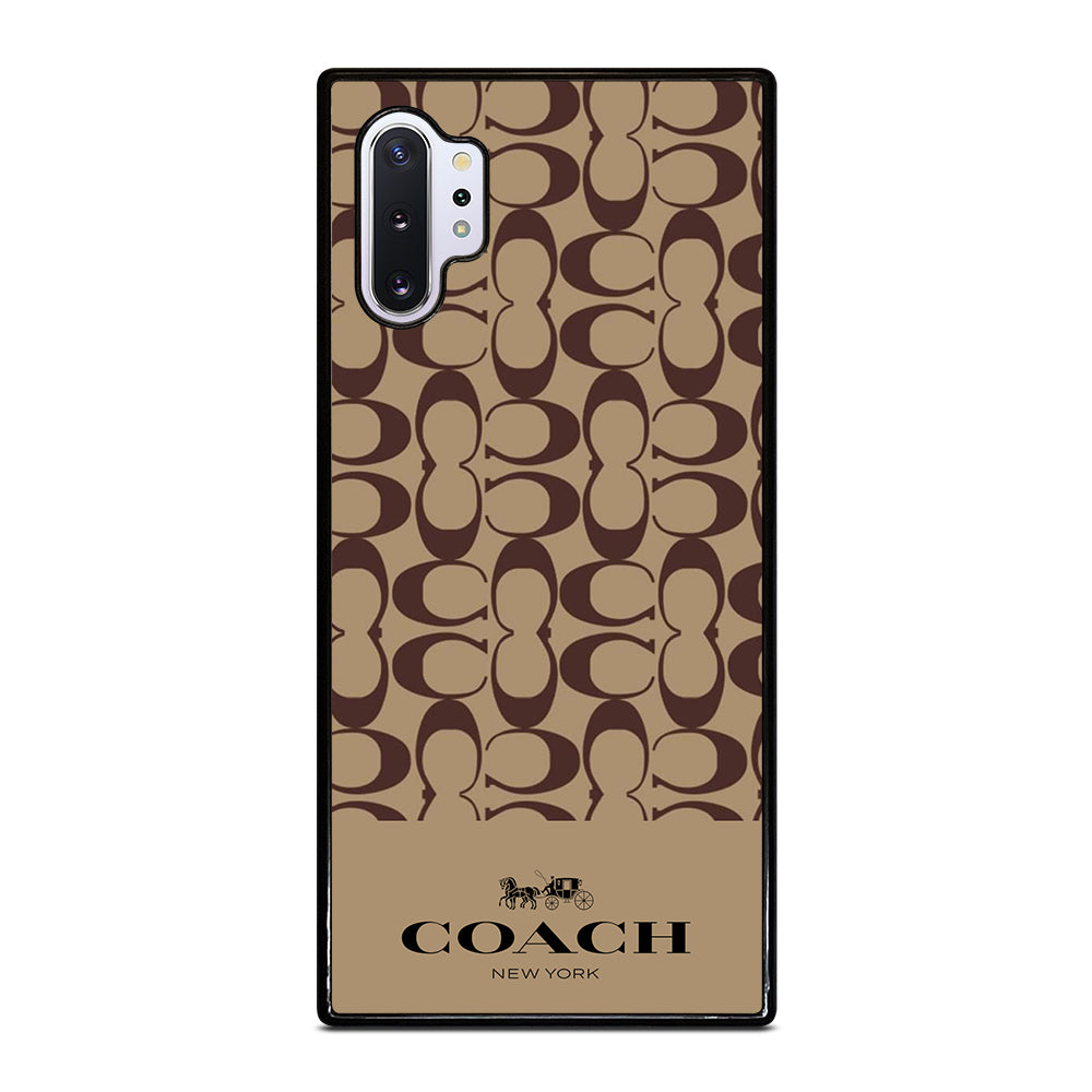 COACH NEW YORK BROWN PATTERN Samsung Galaxy Note 10 Plus Case Cover