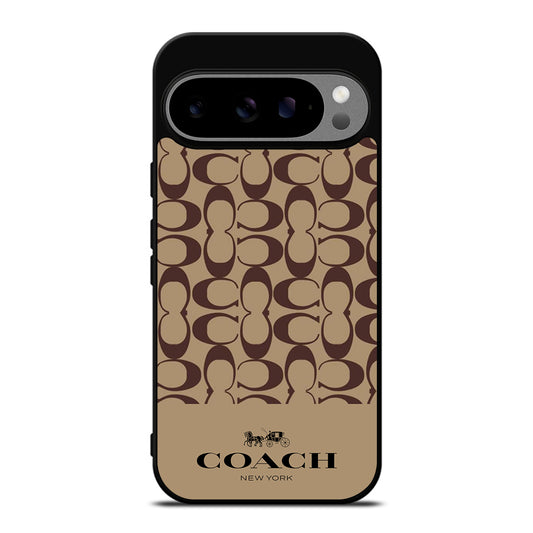 COACH NEW YORK BROWN PATTERN Google Pixel 9 Pro XL Case Cover