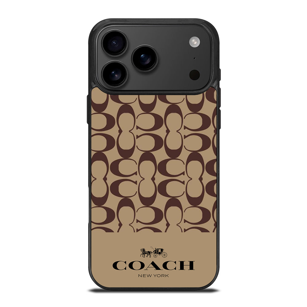 COACH NEW YORK BROWN PATTERN iPhone 17 Pro Max Case Cover