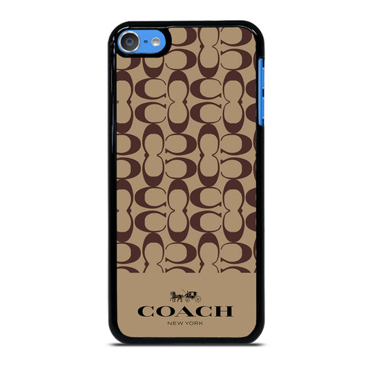 COACH NEW YORK BROWN PATTERN iPod Touch 7 Case Cover