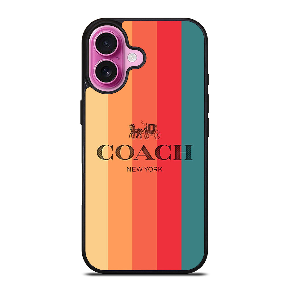 COACH NEW YORK LOGO iPhone 16 Plus Case Cover