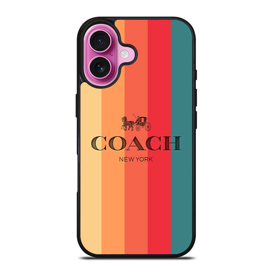 COACH NEW YORK LOGO iPhone 16 Plus Case Cover