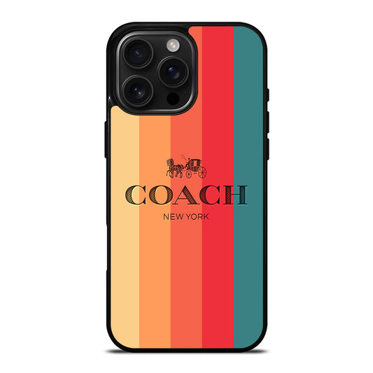 COACH NEW YORK LOGO iPhone 16 Pro Max Case Cover