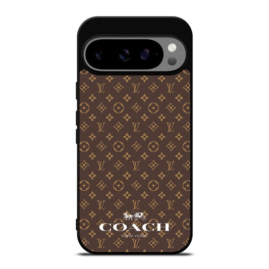 COACH NEW YORK PATTERN BROWN Google Pixel 9 Pro XL Case Cover