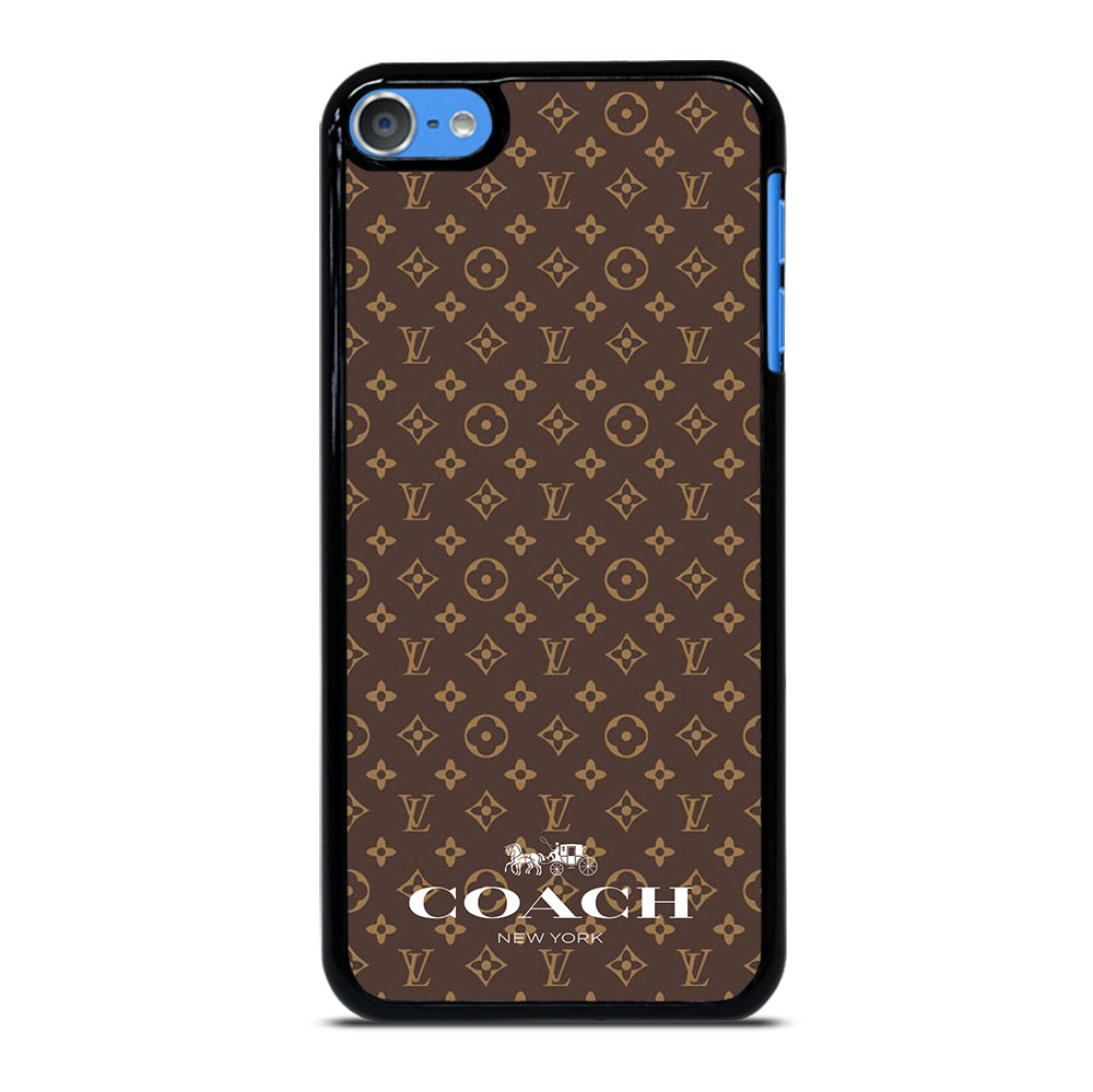 COACH NEW YORK PATTERN BROWN iPod Touch 7 Case Cover