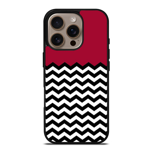 COLORBLOCK DARK RED CHEVRON 1 iPhone 16 Pro Case Cover